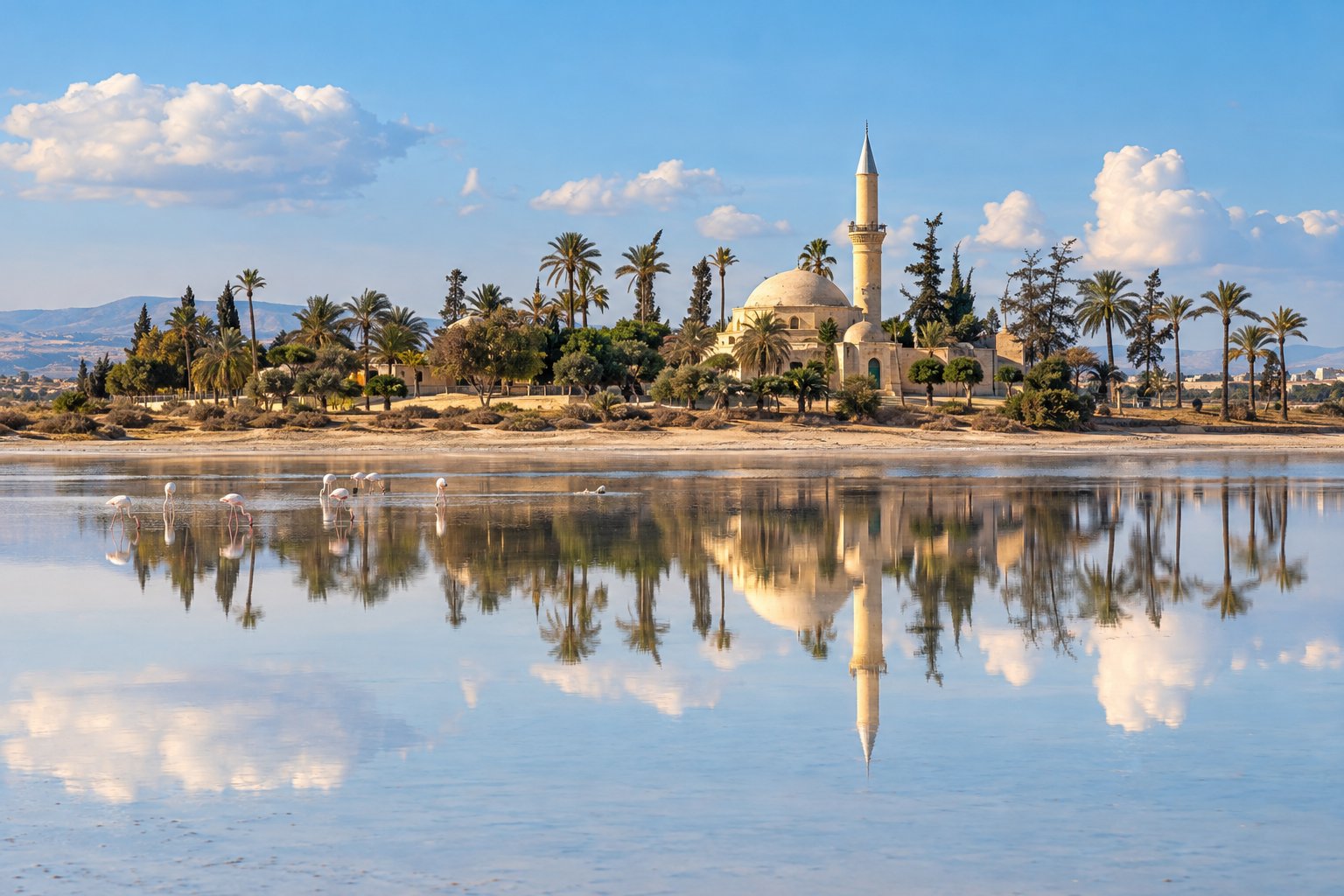 Lago Salado de Lárnaca, Hala Sultan Tekke y Finikoudes